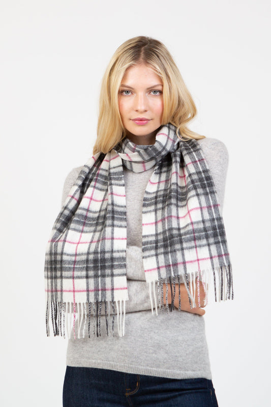 Scotty Thompson Lambswool Scarf - White