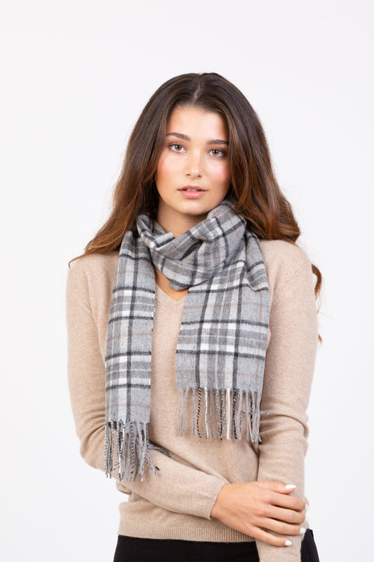 Scotty Thompson Lambswool Scarf - Pewter