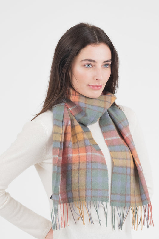 Heritage Tartan Lambswool Scarf- Antique Buchanan