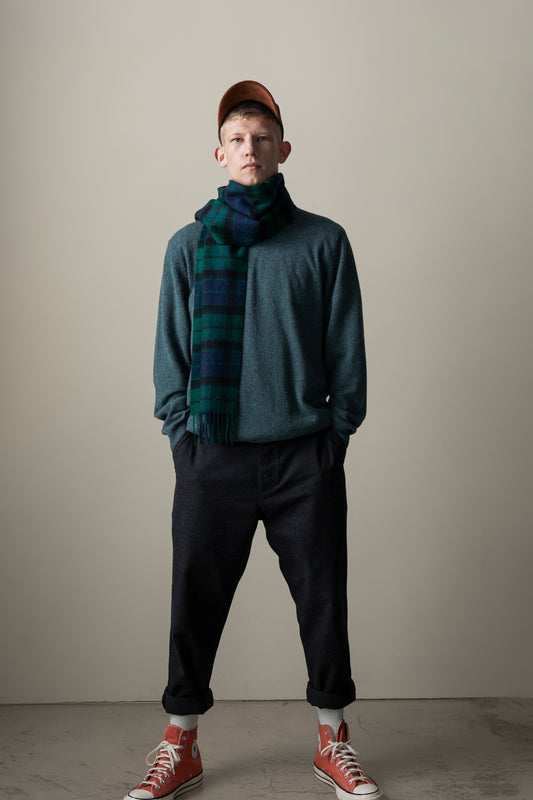 Heritage Tartan Lambswool Scarf - Blackwatch