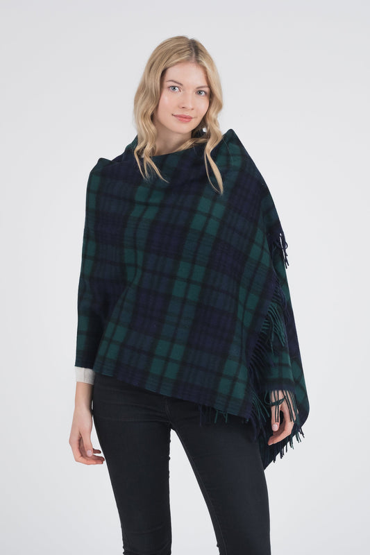 Heritage Tartan Lambswool Stole - Blackwatch