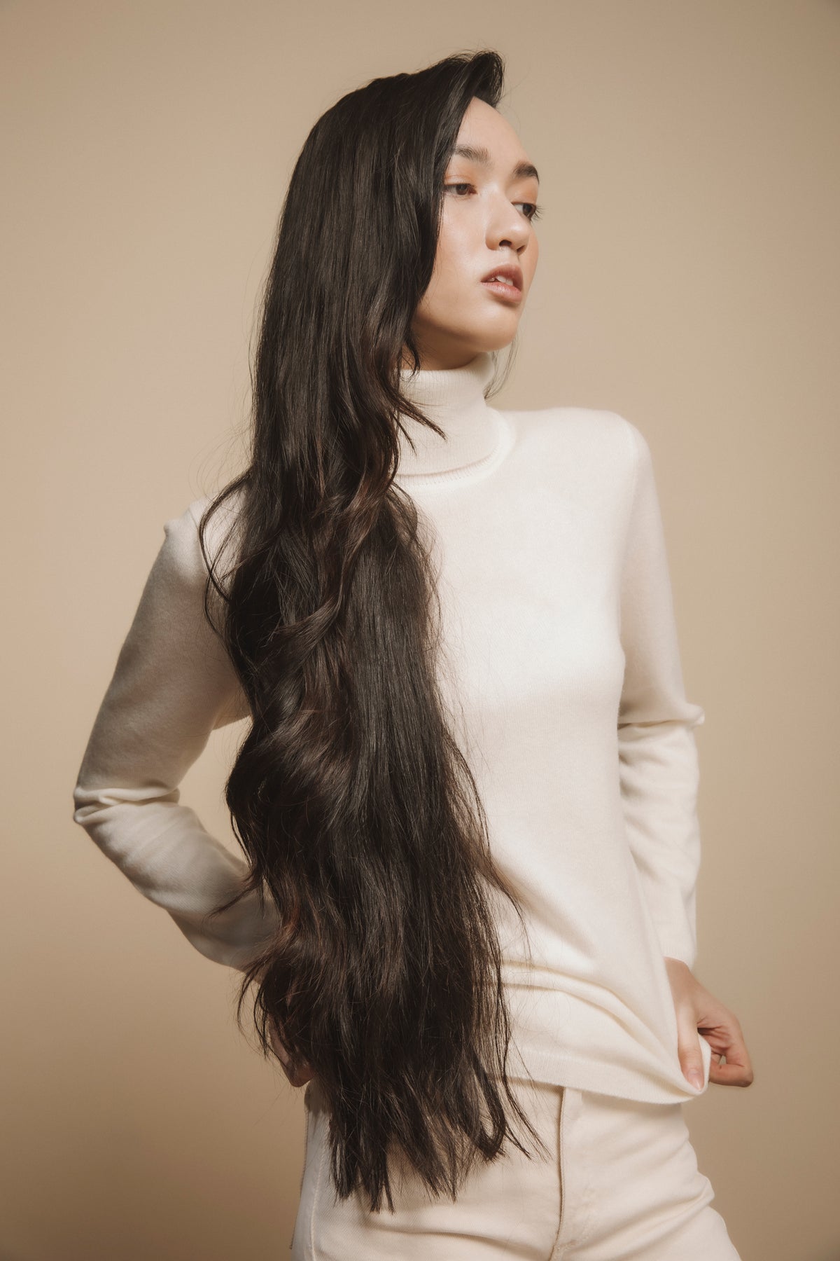 Cashmere Polo Neck Jumper Soft