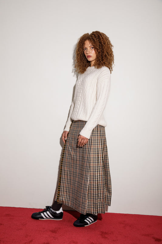 Aran Cashmere Jumper - Cream