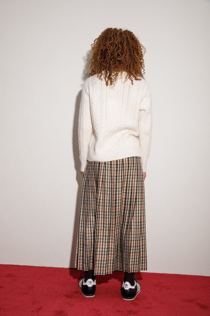 Aran Cashmere Jumper - Cream