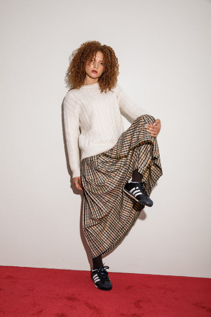 Aran Cashmere Jumper - Cream