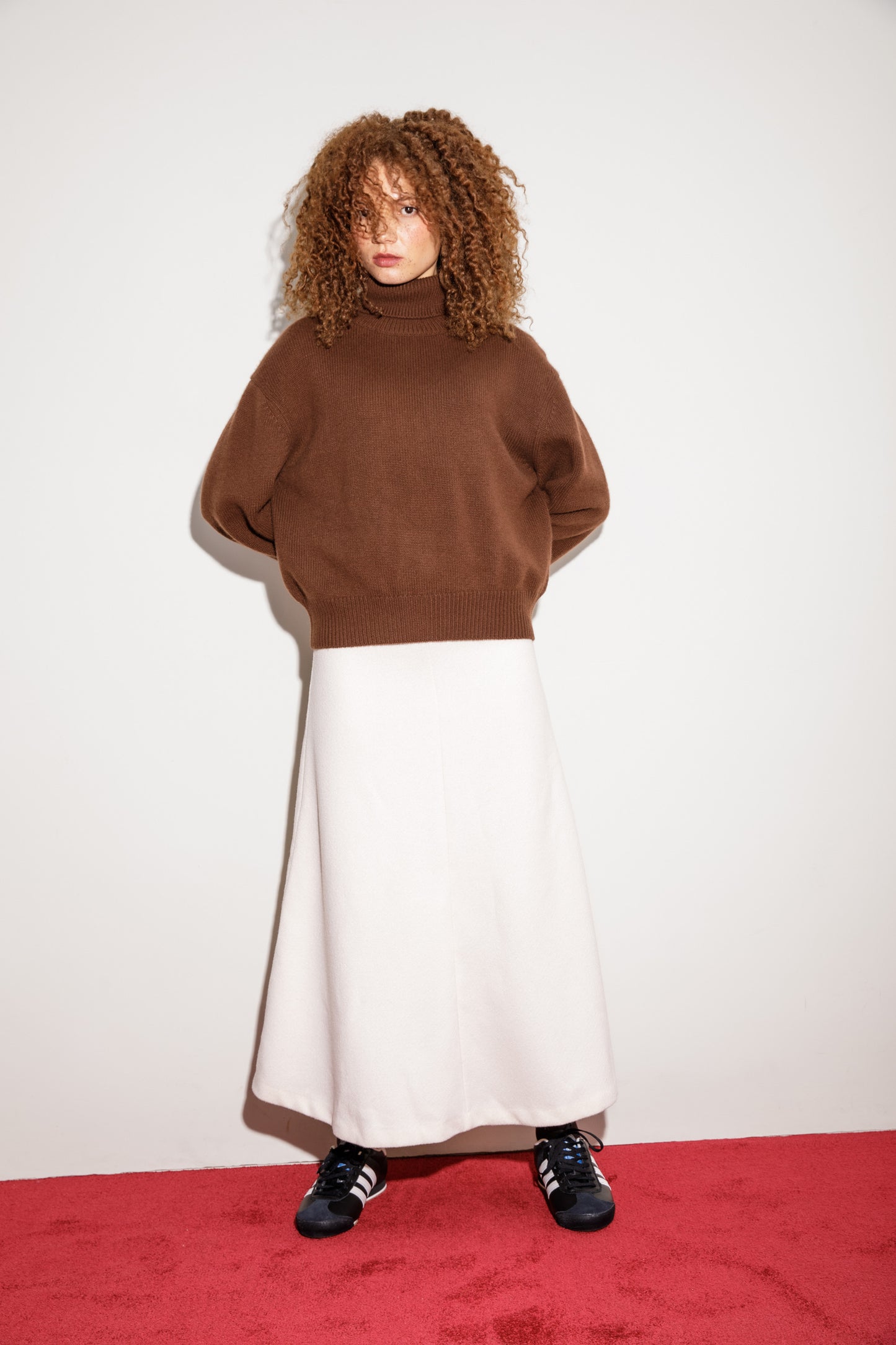 Cramond Cashmere Roll Neck Jumper - Coco