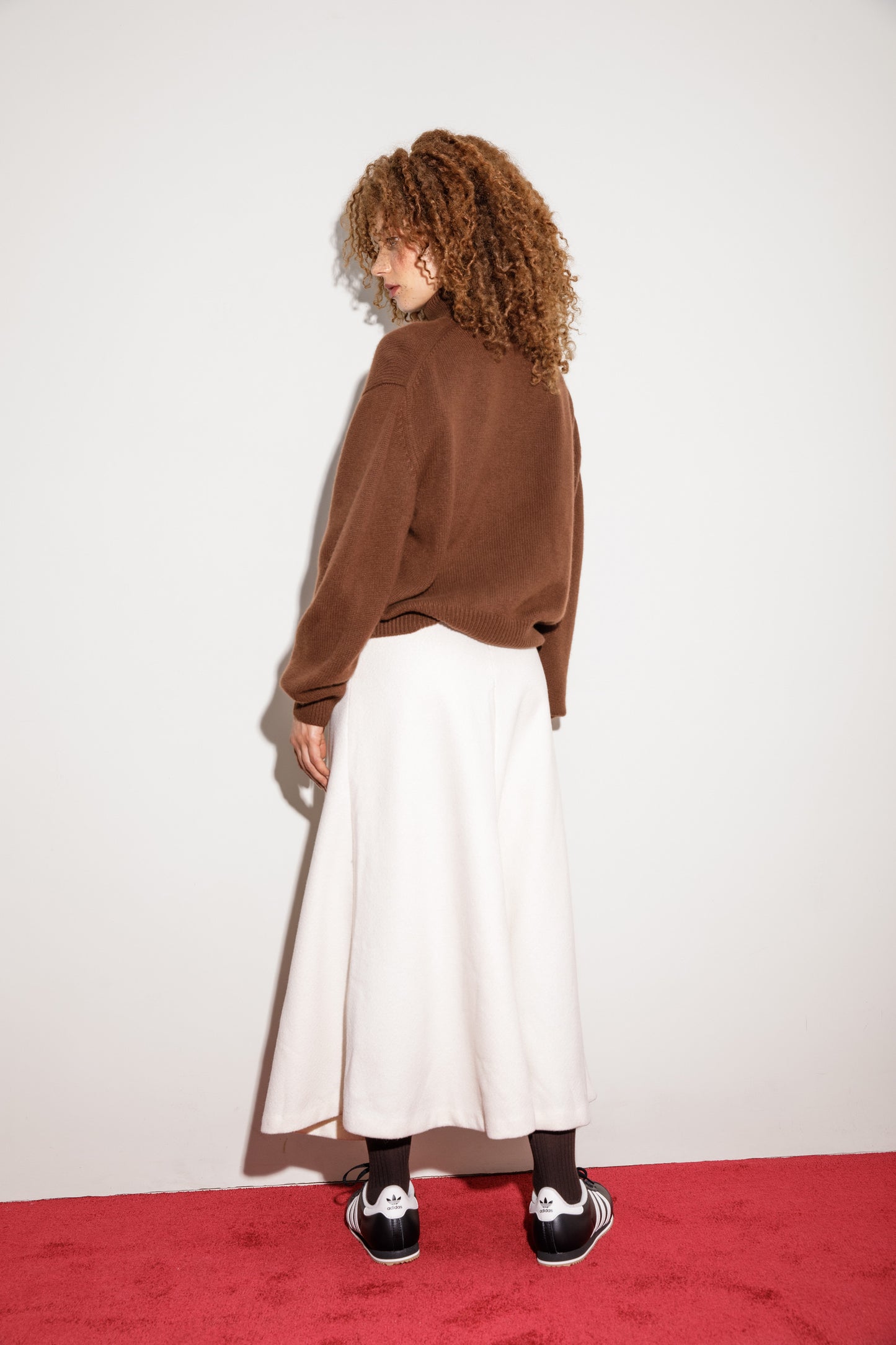 Cramond Cashmere Roll Neck Jumper - Coco