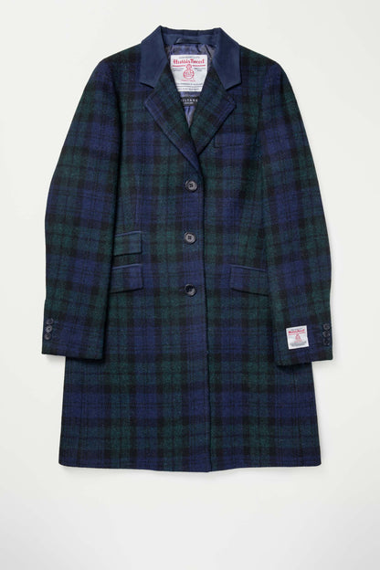 Women's Harris Tweed Tori Coat - Blackwatch