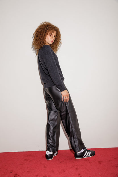 Morningside Cashmere Cardigan - Charcoal