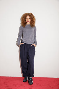 Cashmere Cross Front Hood - Derby Grey