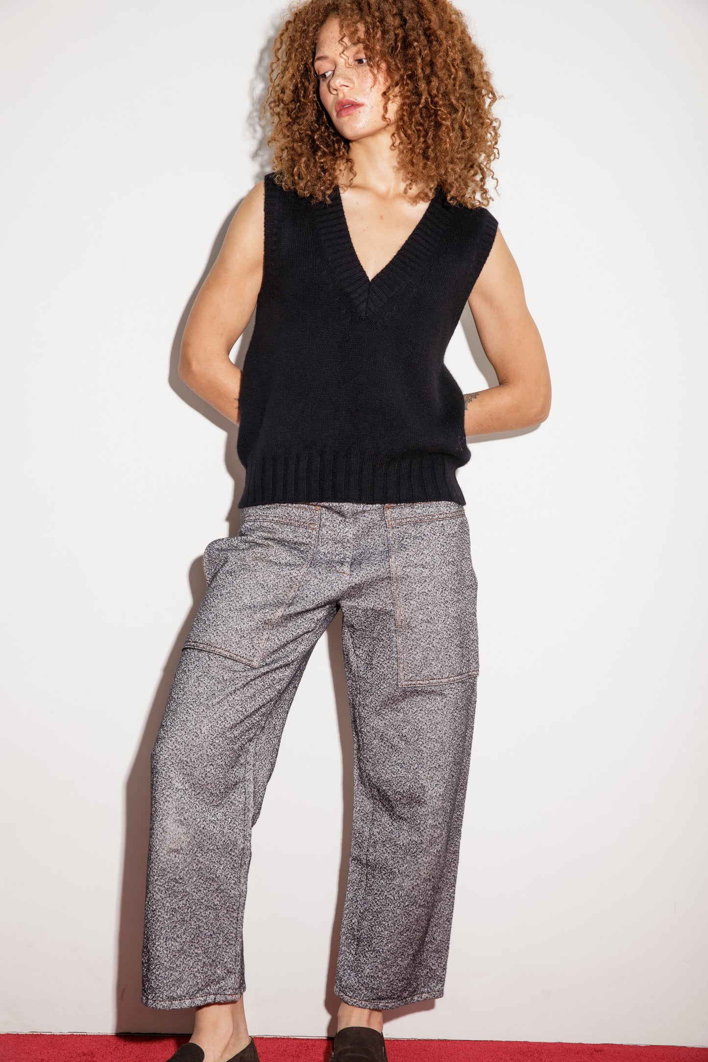 Dundas Cashmere Tank - Black