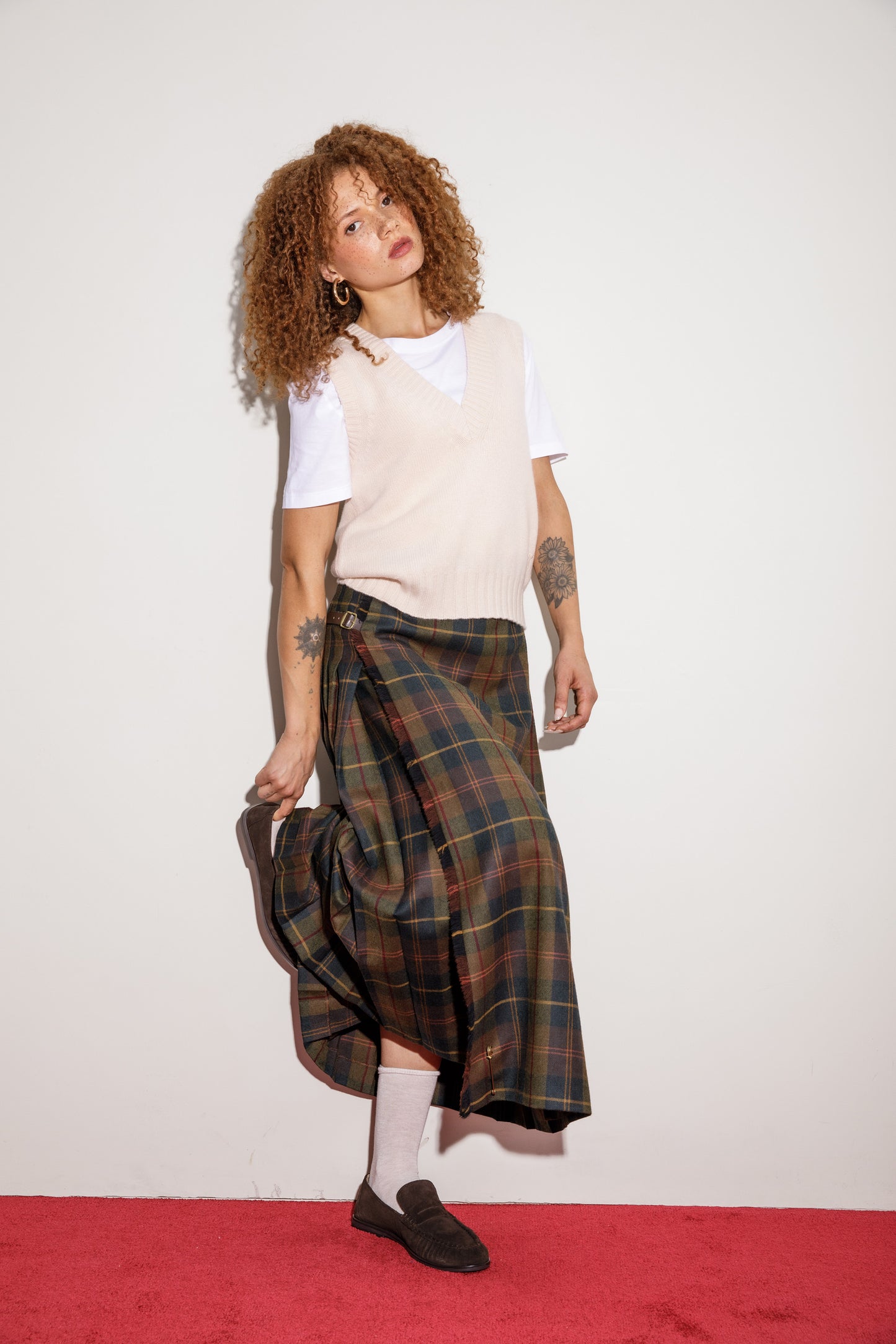 Dundas Cashmere Tank - Cream